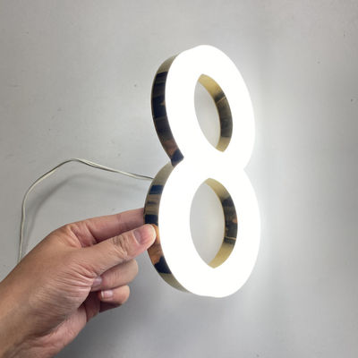 3D Windproof Front Lit Sign Board acrílico 50000 horas de vida