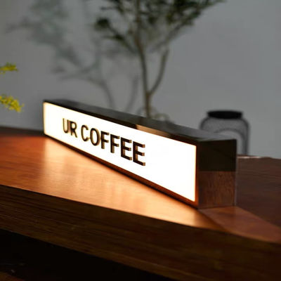 Propaganda exterior do único quadro indicador de aço inoxidável do Signage 3D leve tomado partido da caixa