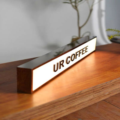 Propaganda exterior do único quadro indicador de aço inoxidável do Signage 3D leve tomado partido da caixa