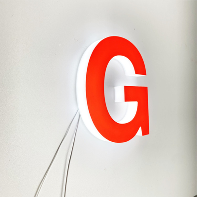 Front Lit 3D Letter Sign Board Full Body Lighting