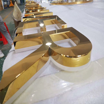 Profundidade fabricada do sinal 3cm-15cm da letra do logotipo 3D da loja