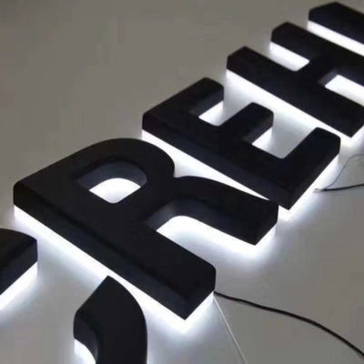 CE retroiluminado de iluminação branco ROHS do sinal da letra de canal do Signage de Shopfront do metal