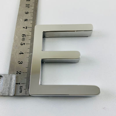 Sinal de prata FrontLit retroiluminado da letra do espelho 3D da parte dianteira da loja de Customzied