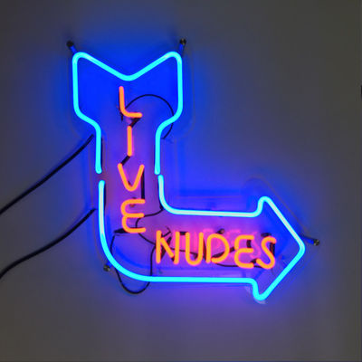 Montagem da parede da propaganda exterior 60x45cm de Live Nudes Acrylic Neon Sign