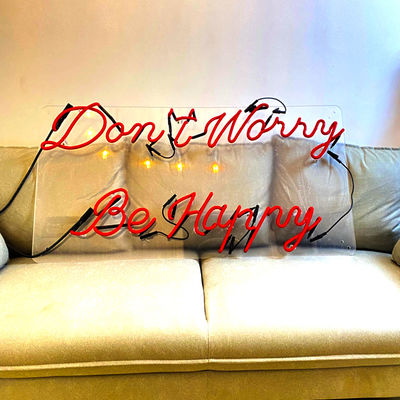 O alfabeto feito sob encomenda exterior do sinal de néon rotula a iluminação 12VDC vermelha