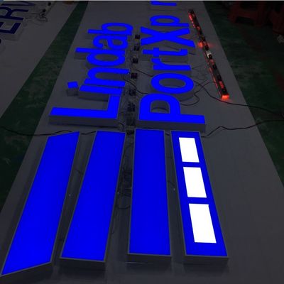 Cores de Logo Channel Letter Sign Custom PMS da parte dianteira da loja da loja