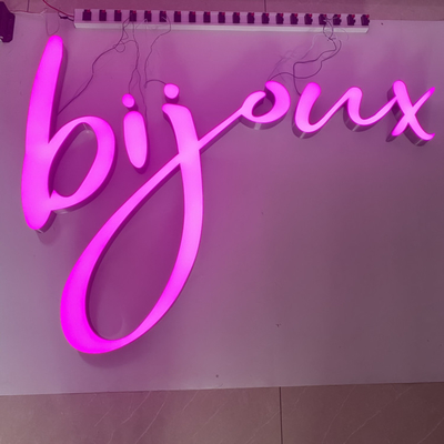 ODM Building Cursive Letters 3d Letter Sign Metal Illumianted Board Acrylic